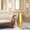 Gold Floor Vase with Natural Mulberry Branches – 31.5" Spun Bamboo Vase & 47" Decorative Branches Set – Elegant Modern Home Décor for Living Room, Entryway, or Wedding Centerpieces
